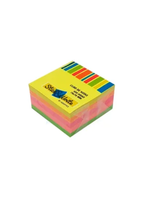 Notas adhesivas 76x76mm 5 colores 400 hojas neon mix Stiick Write